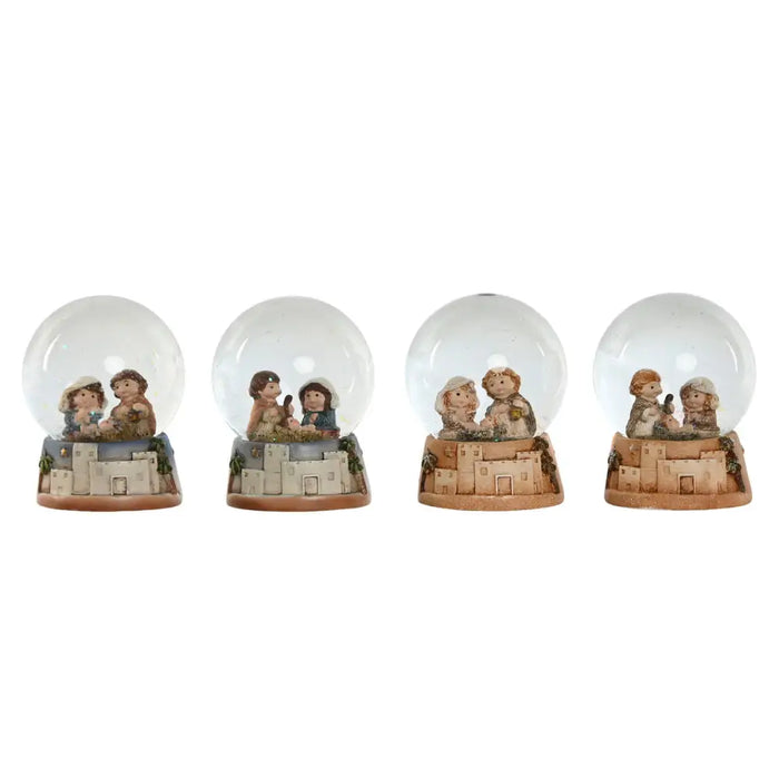 Christmas nativity set Home ESPRIT Multicolour Resin Aluminium Crystal 8 x 8 x 10 cm (4 Units) - Декорация и