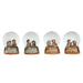 Christmas nativity set Home ESPRIT Multicolour Resin Aluminium Crystal 8 x 8 x 10 cm (4 Units) - Декорация и