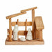 Christmas nativity set Krist+ White Natural Wood Ceramic 18 x 17 x 8 cm (2 Units) - Декорация и Осветление<<<Дом