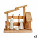 Christmas nativity set Krist+ White Natural Wood Ceramic 18 x 17 x 8 cm (2 Units) - Декорация и Осветление<<<Дом