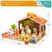 Christmas nativity set Woomax Wood 29,5 x 16,5 x 22 cm (20 Pieces) (6 Units) - Декорация и Осветление<<<Дом