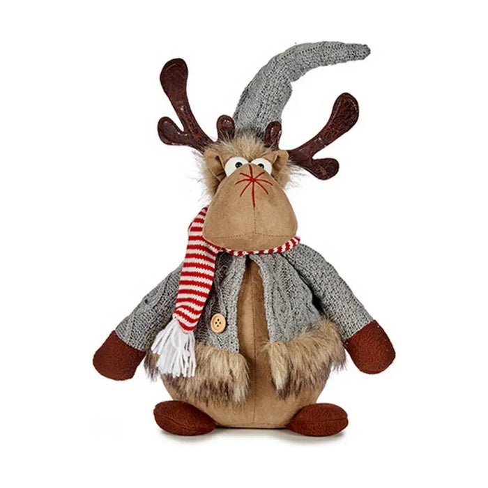 Christmas Reindeer Grey Brown 15 x 43 x 19 cm - Декорация и Осветление<<<Дом Градина<<<BigBuy&&&Коледни