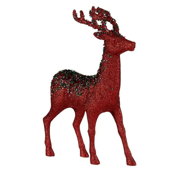 Christmas Reindeer Krist+ Red Christmas Reindeer 15 x 45 x 30 cm (2 Units) - Декорация и Осветление<<<Дом