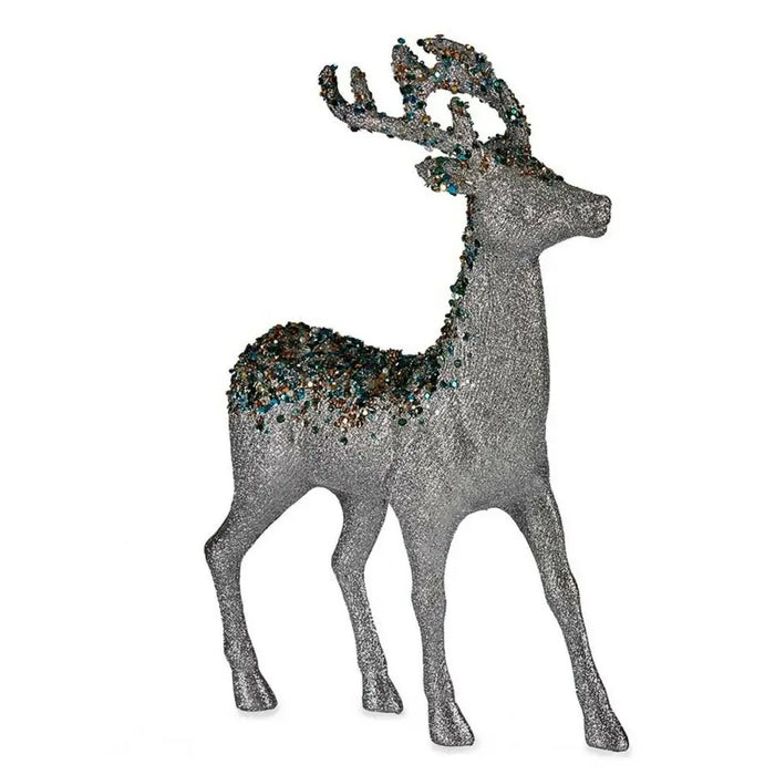 Christmas Reindeer Krist+ Silver Christmas Reindeer 15 x 45 x 30 cm (2 Units) - Декорация и Осветление<<<Дом