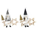 Christmas star DKD Home Decor Polyester MDF Star (2 Units) (18 x 6 x 19 cm) - Декорация и Осветление<<<Дом