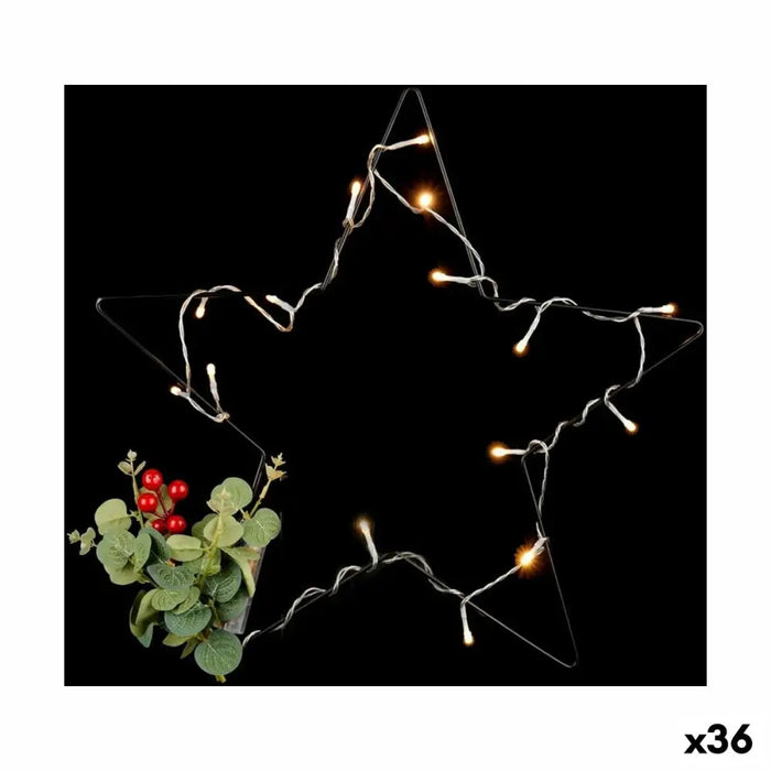 Christmas star Krist+ Black Red Green 45 x 45 x 5 cm LED Light (36 Units) - Декорация и Осветление<<<Дом