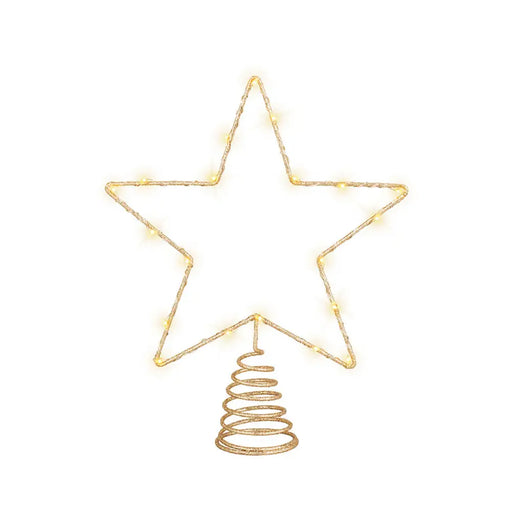 Christmas star Lumineo Golden Metal 27 x 22 x 5 cm - Декорация и Осветление<<<Дом Градина<<<BigBuy&&&Коледни
