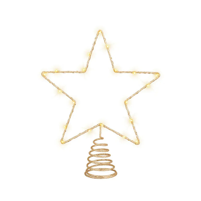 Christmas star Lumineo Golden Metal 27 x 22 x 5 cm - Декорация и Осветление<<<Дом Градина<<<BigBuy&&&Коледни