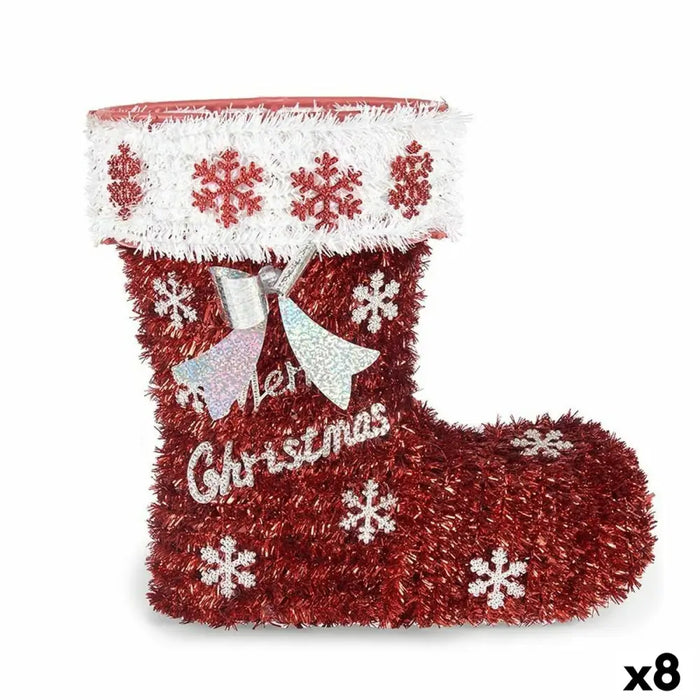 Christmas Stocking Krist+ polypropylene PET Boot Tinsel - Декорация и Осветление<<<Дом Градина<<<BigBuy&&&Коледни
