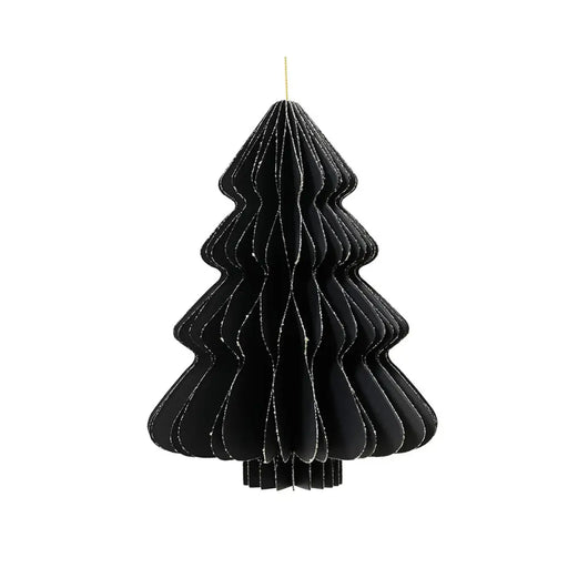 Christmas Tree Decoris Black Paper Ø 30 x 40 cm - Декорация и Осветление<<<Дом Градина<<<BigBuy&&&Коледни
