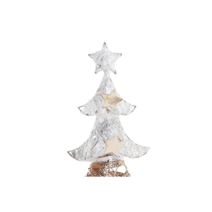 Christmas Tree DKD Home Decor Golden White Rattan (32 x 10 x 56 cm) (2 Units) - Декорация и Осветление<<<Дом