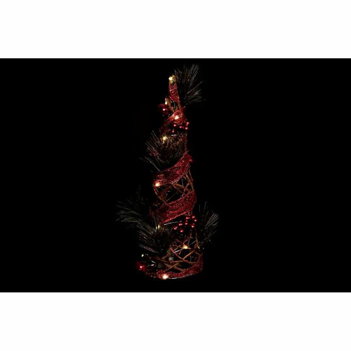 Christmas Tree DKD Home Decor Red Green Golden 16 x 16 x 41 cm Plastic (2 Units) - Декорация и Осветление<<<Дом