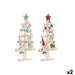 Christmas Tree DKD Home Decor Red Pink Wood 17,5 x 5 x 38 cm (2 Units) - Декорация и Осветление<<<Дом
