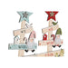 Christmas Tree DKD Home Decor Red Pink Wood 17,5 x 5 x 38 cm (2 Units) - Декорация и Осветление<<<Дом