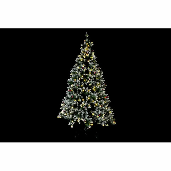 Christmas Tree DKD Home Decor White Red Green PVC Pineapples Snowfall 125 x 125 x 210 cm - Декорация и Осветление<<<Дом