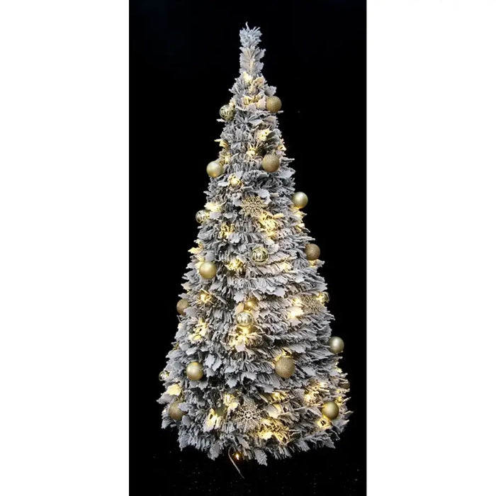 Christmas Tree Home ESPRIT Golden PVC Snowfall - Декорация и Осветление<<<Дом Градина<<<BigBuy&&&Коледни