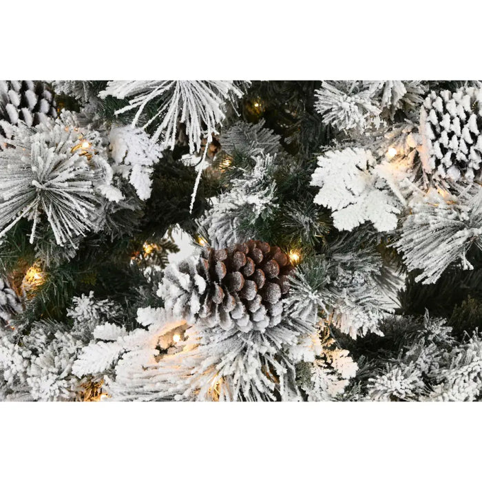 Christmas Tree Home ESPRIT White PVC Snowfall 140 x 140 x 240 cm - Коледни украси<<<Декорация и Осветление<<<Дом