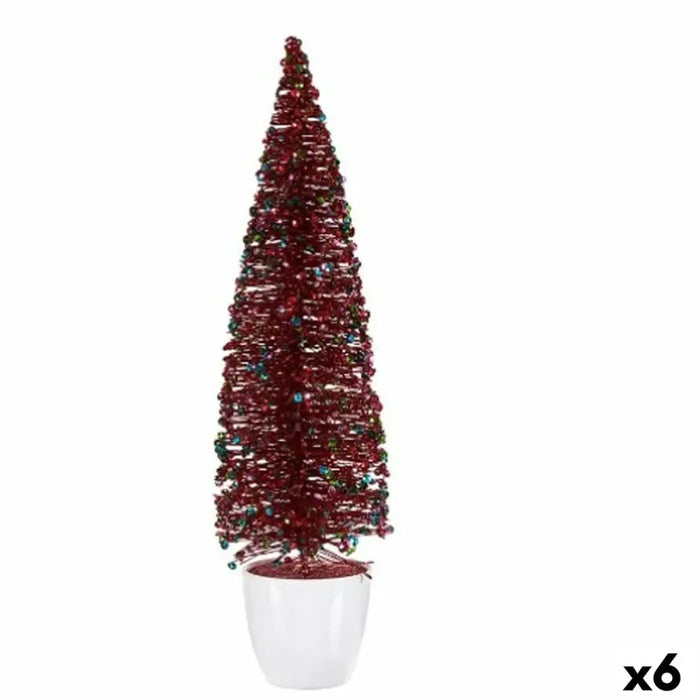 Christmas Tree Krist+ Blue Fuchsia Plastic Christmas Tree 10 x 38 x 10 cm (6 Units) - Декорация и Осветление<<<Дом
