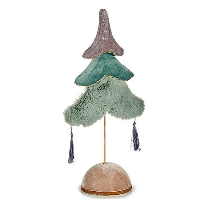 Christmas Tree Krist+ Blue Multicolour Turquoise Silver Polyester Wood 12 x 43 x 22 cm 22 x 43 x 12 cm - Декорация и
