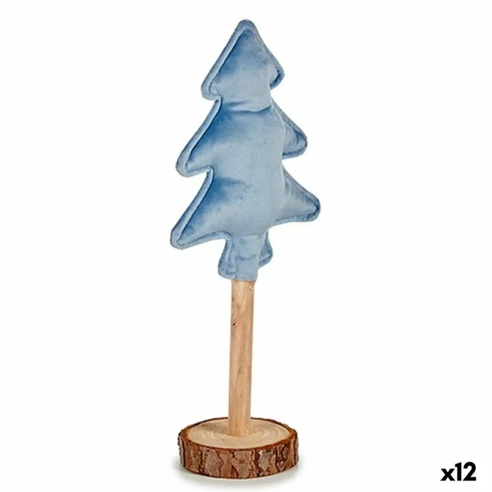 Christmas Tree Krist+ Blue Polyester Wood 9,5 x 32 x 13 cm (12 Units) - Декорация и Осветление<<<Дом
