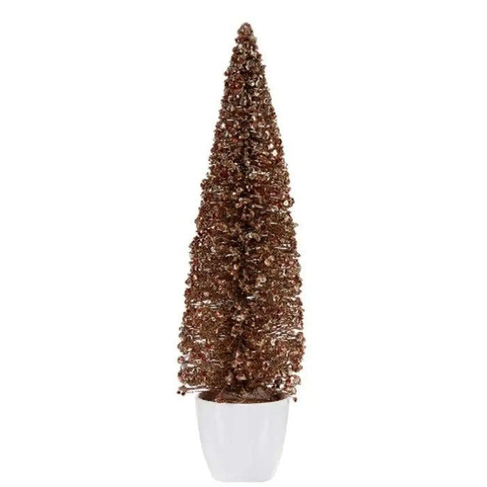 Christmas Tree Krist+ Bronze Golden Plastic Christmas Tree 10 x 38 x 10 cm (6 Units) - Декорация и Осветление<<<Дом