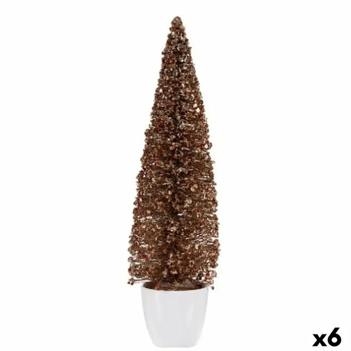 Christmas Tree Krist+ Bronze Golden Plastic Christmas Tree 10 x 38 x 10 cm (6 Units) - Декорация и Осветление<<<Дом