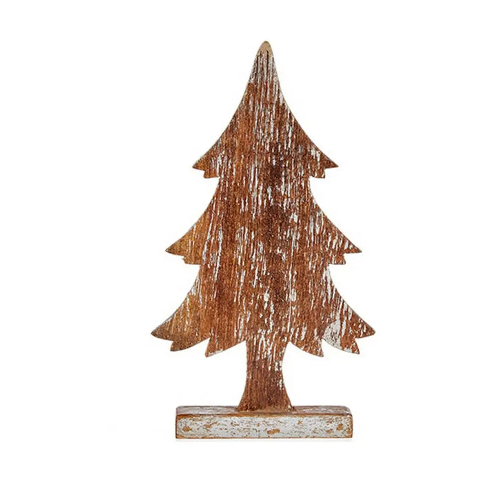 Christmas Tree Krist+ Brown Silver Wood 5 x 39 x 21 cm - Декорация и Осветление<<<Дом Градина<<<BigBuy&&&Коледни