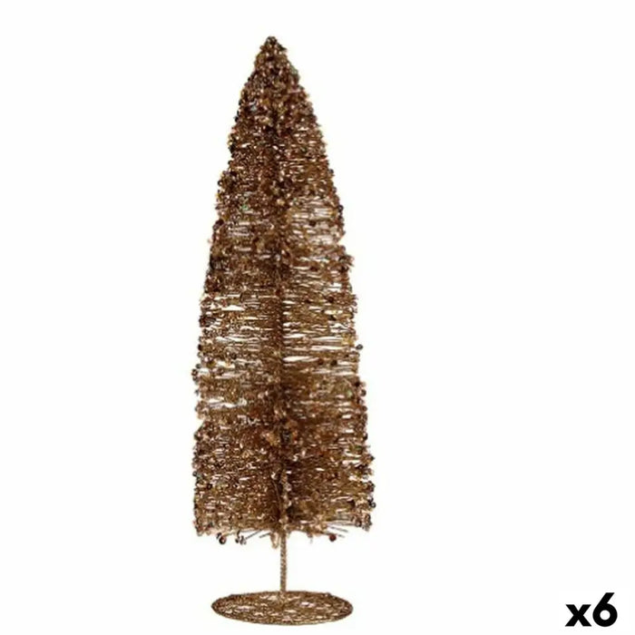Christmas Tree Krist+ Golden Christmas Tree 10 x 41 x 10 cm Sequins (6 Units) - Декорация и Осветление<<<Дом