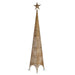 Christmas Tree Krist+ Golden Metal Plastic Star Tower 34 x 154 x 34 cm 134 x 5,5 x 34 cm (6 Units) - Коледни