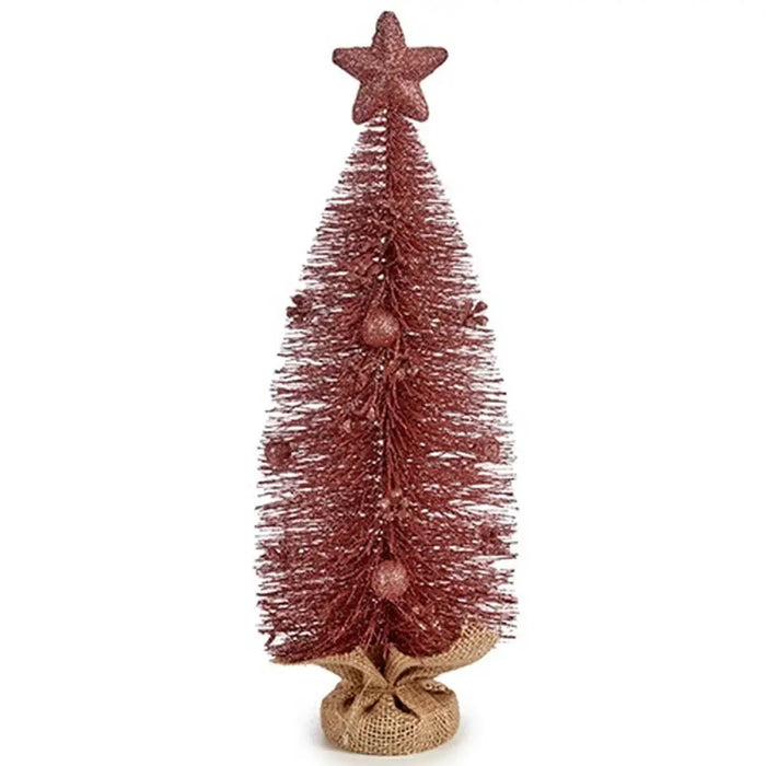 Christmas Tree Krist+ Pink 13 x 41 x 13 cm (12 Units) - Декорация и Осветление<<<Дом Градина<<<BigBuy&&&Коледни