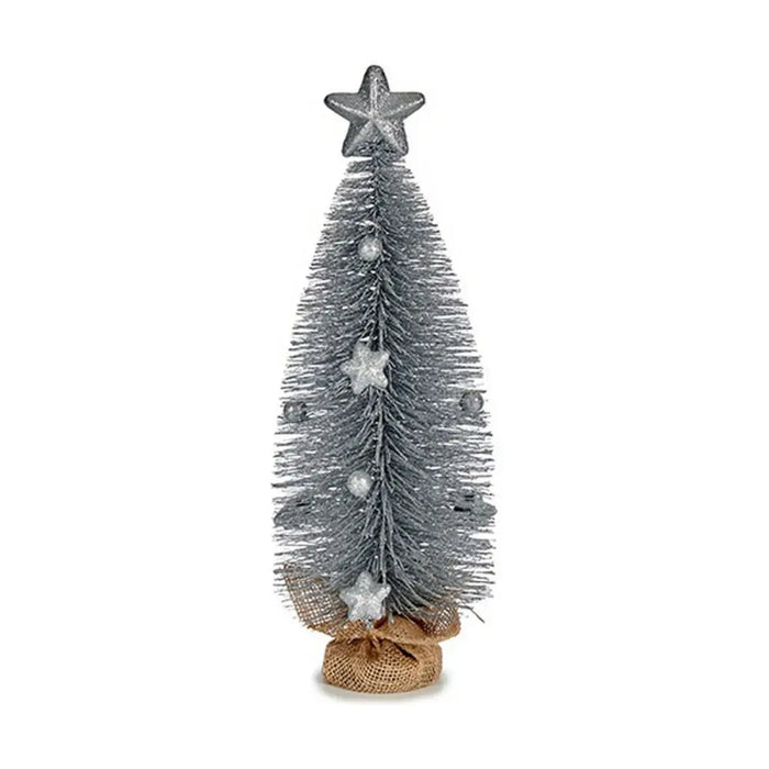 Christmas Tree with Star Silver 13 x 41 x 13 cm - Декорация и Осветление<<<Дом Градина<<<BigBuy&&&Коледни