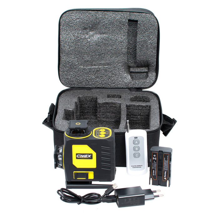 LASER LEVEL WITH GREEN BEAM CIMEX SL4D-G
