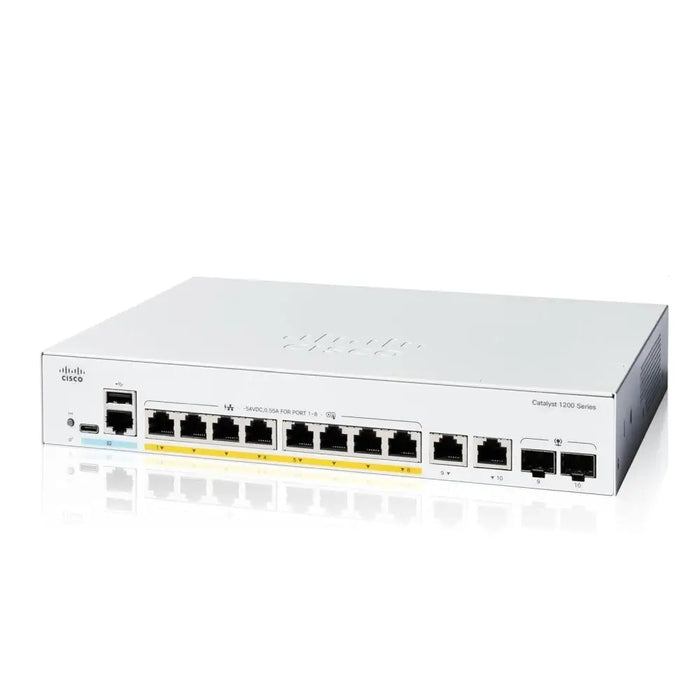 Cisco Catalyst 1200 8-port GE Full PoE 2x1G Combo - Switches<<<Cisco Enterprise and Service Providers - Borderless
