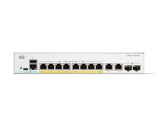 Cisco Catalyst 1300 8-port GE PoE Ext PS 2x1G Combo - Switches<<<Cisco Enterprise and Service Providers - Borderless