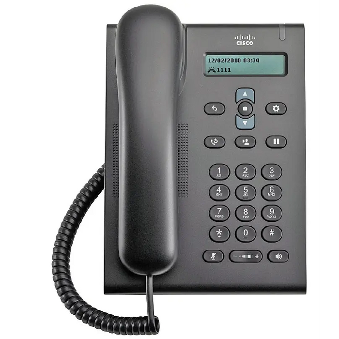 CISCO Unified SIP Phone 3905 Charcoal Standard Handset - IP телефони<<<Аудио-конферентни<<<Конферентни системи<<<ALSO