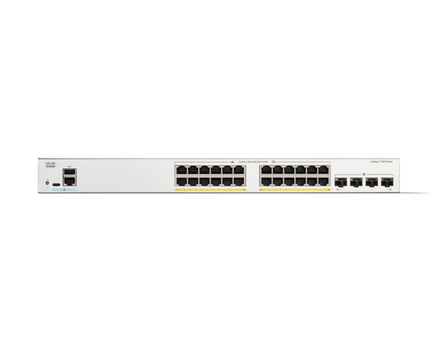 Cisco Catalyst 1300 24-port GE, PoE, 4x1G SFP