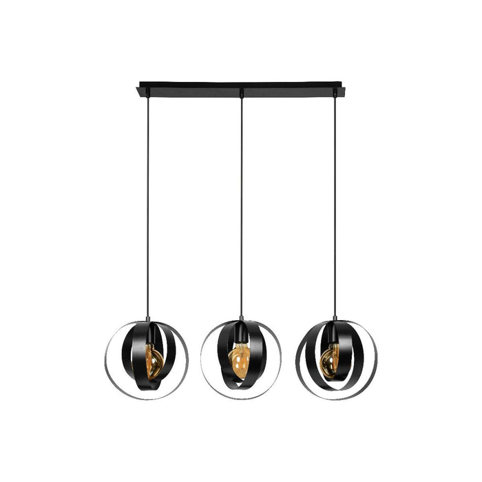 CHANDELIER MARTIS S 3XE27 LINEAR BLACK