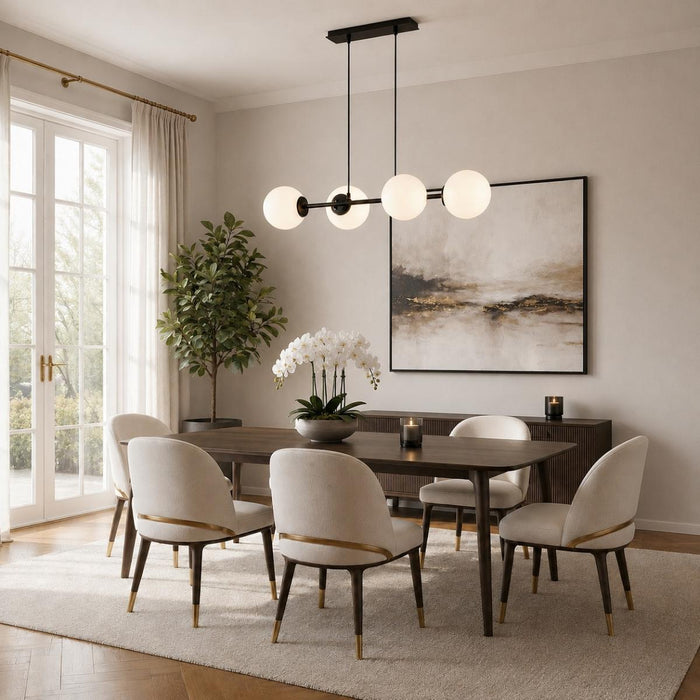 CHANDELIER FIORE 4XE27 BLACK