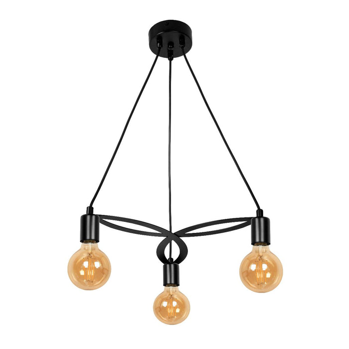 CHANDELIER REA 3ХЭ27 BLACK