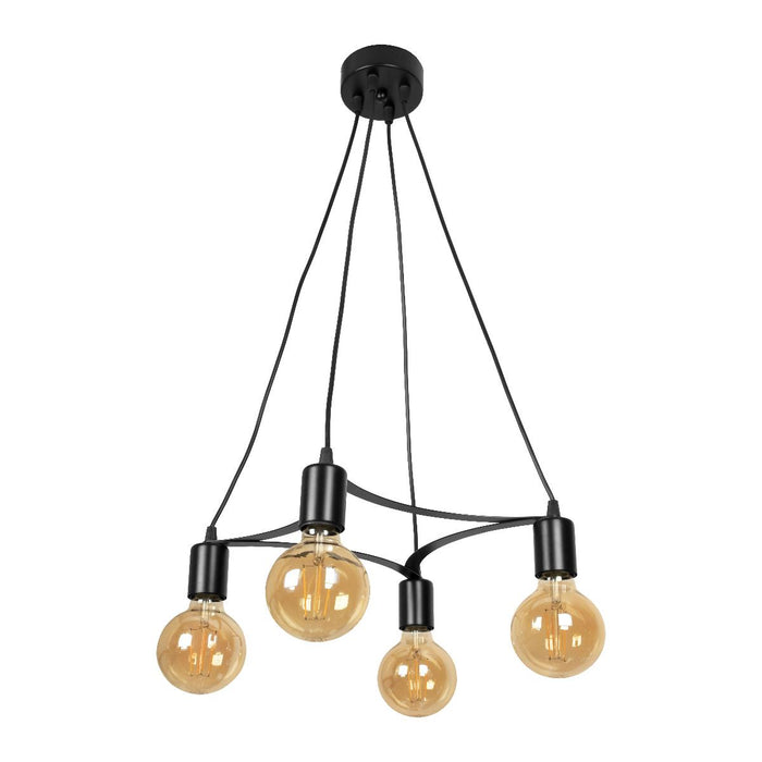 CHANDELIER REA 4ХЭ27 BLACK