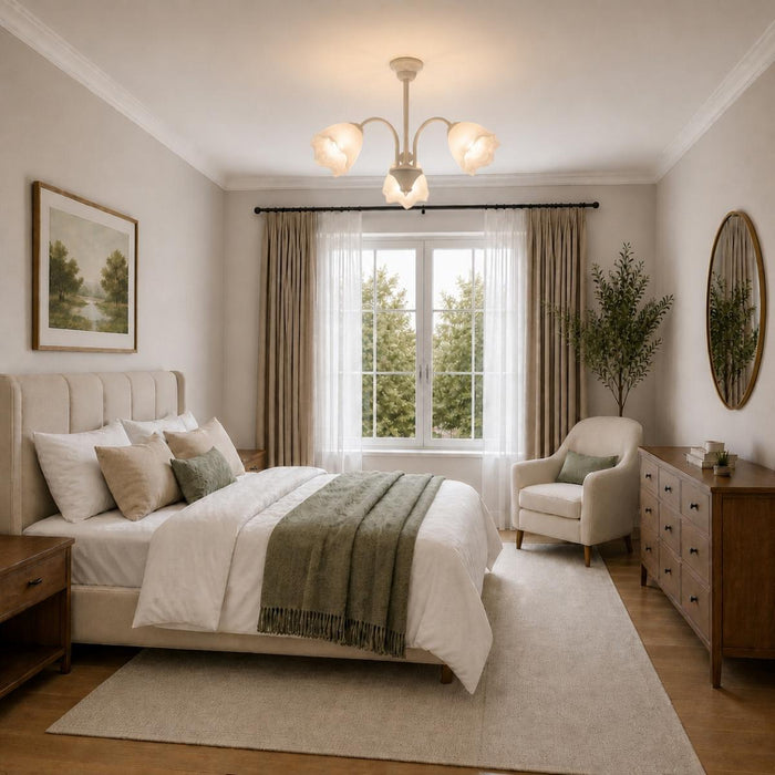 CHANDELIER 3-CA ALPHA CREAM E27