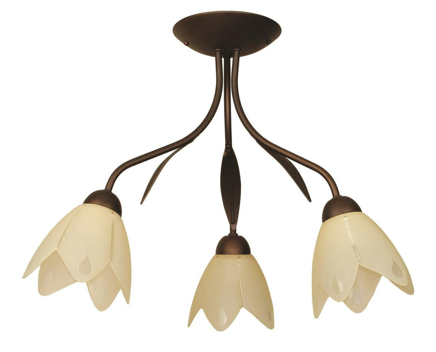 CHANDELIER 3 KA ATLANTA PATINA