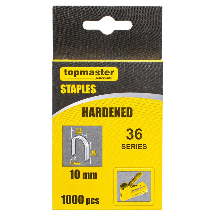 CLAMPS FOR TAKER TYPE 36 10X10 MM TOPMASTER 1000 PCS - Скоби и пирони за такери<<<Консумативи за