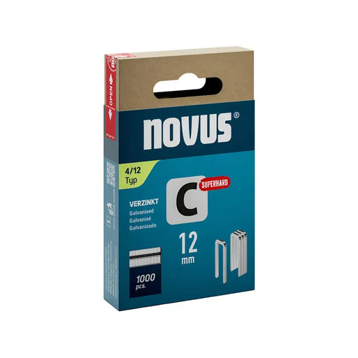 CLAMPS FOR TAKER TYPE 4 12 MM NOVUS 1000 PCS - Скоби и пирони за такери<<<Консумативи за