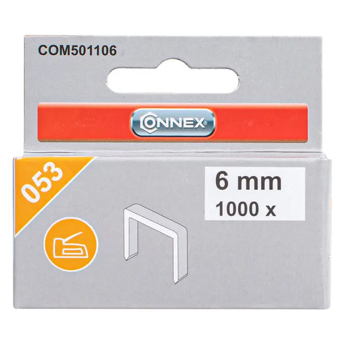 CLAMPS FOR TAKER TYPE 53 6 MM CONNEX 1000 PCS - Скоби и пирони за такери<<<Консумативи за