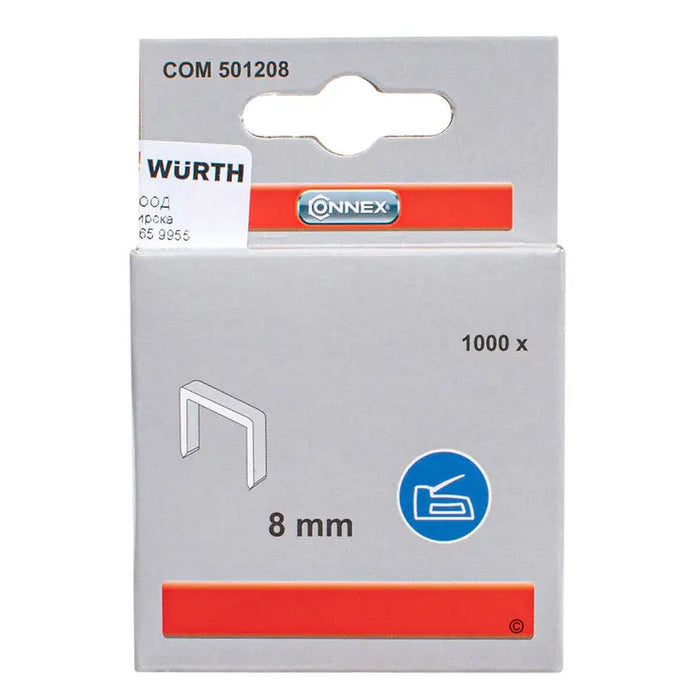 CLAMPS FOR TAKER TYPE 57 8 MM CONNEX 1000 PCS - Скоби и пирони за такери<<<Консумативи за