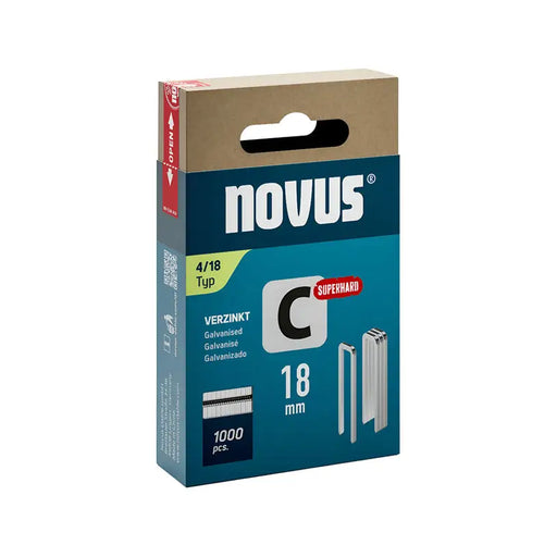 CLAMPS FOR TAKER TYPE C 4 18 MM NOVUS 1000 PCS - Скоби и пирони за такери<<<Консумативи за