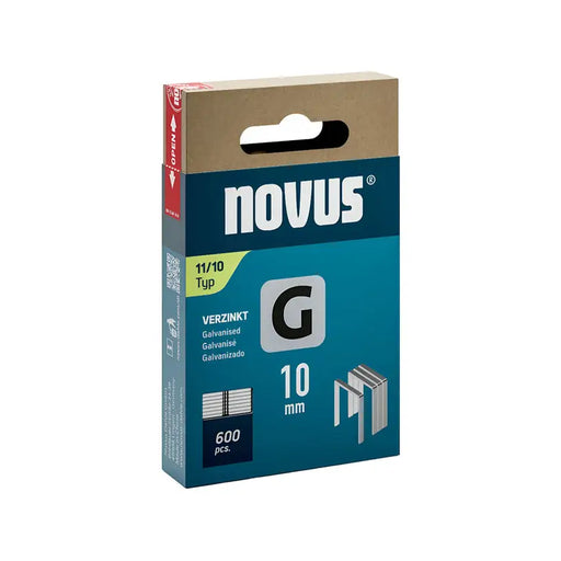 CLAMPS FOR TAKER TYPE G 11 10 MM NOVUS 600 PCS - Скоби и пирони за такери<<<Консумативи за