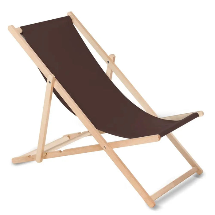 Classic beech lounger GreenBlue GB183M Melange brown - Sun loungersHIL-LEZ<<<Hammocks and sunbedsHIL<<<ActionPL&&&Sun
