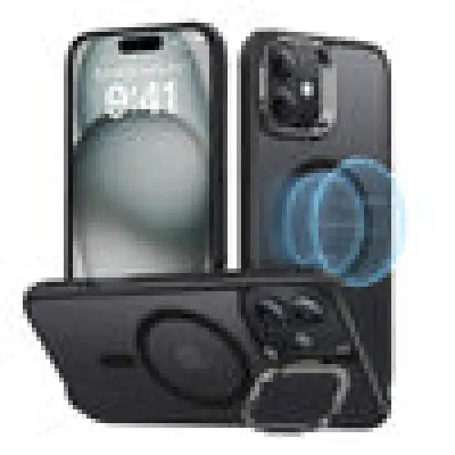 Classic Hybrid (HaloLock) ESR case with stand for iPhone 16 (black) - Protective cases for smartphones<<<Cases<<<GSM